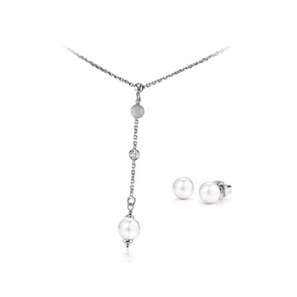 JOIA De Majorca Pearl & CZ Bezel Stardust Set