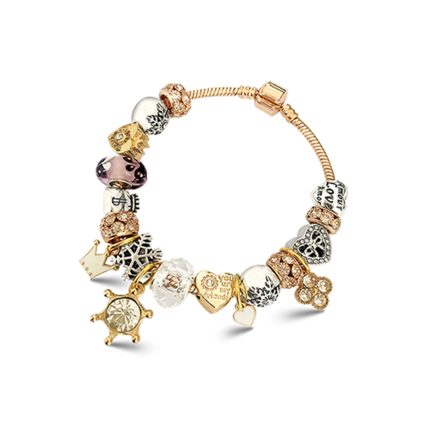 Tres Jolie Gold Charms Bracelet