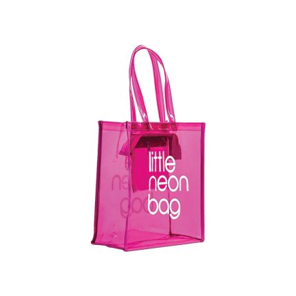 Little Neon Bag Tote Bag Pink PVC
