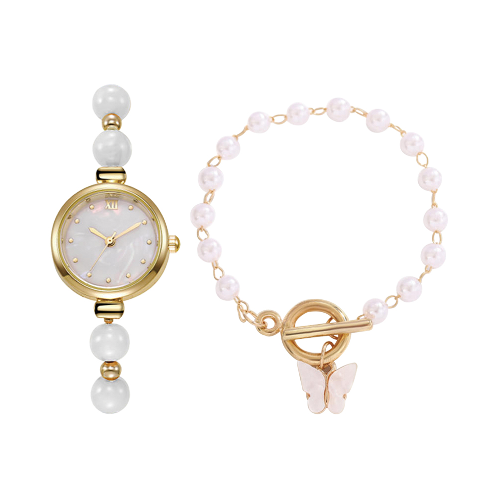 Timeless Pearl Harmony Watch & Bracelet Duo