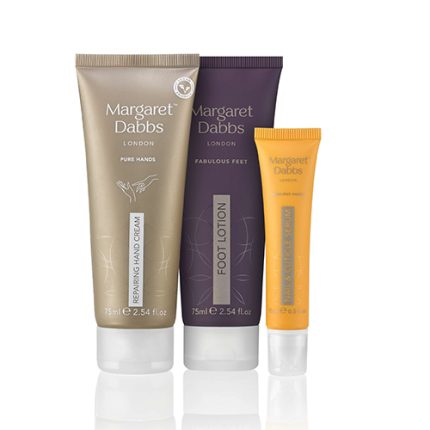 Margaret Dabbs London Travel TRIO for Feet, Hands & Nails   (75ml x 2, 15ml x 1) - Travel Retail Exclusive